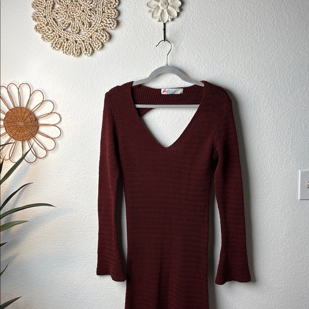 Free People Colbie Fauxchet Sweater Maxi Dress - Picture 4 of 7